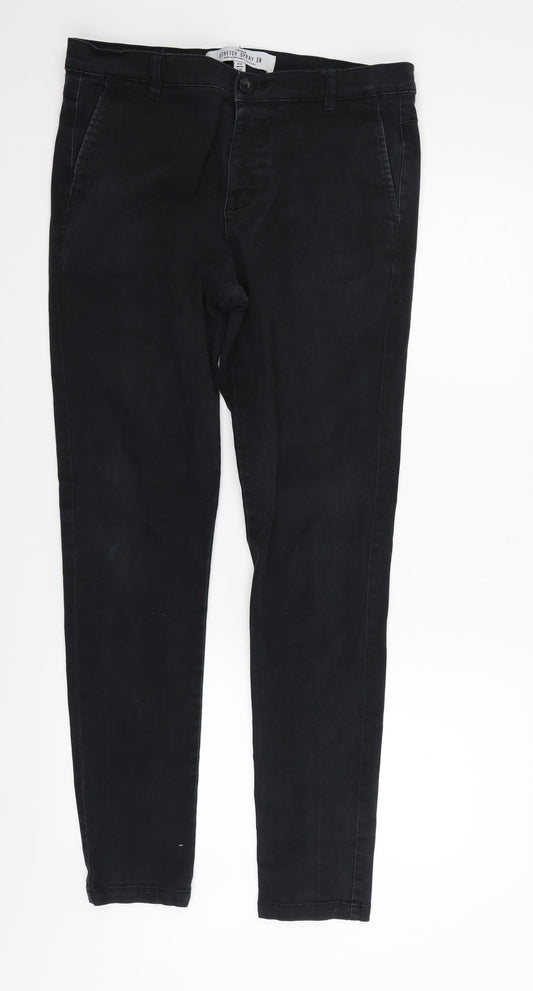 Topman Womens Black   Trousers  Size 34 in L28 in
