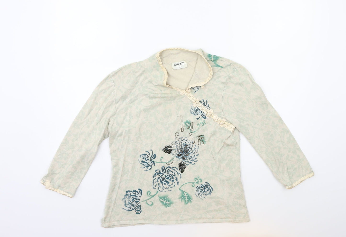 Kaliko Womens Green   Pullover Jumper Size 12