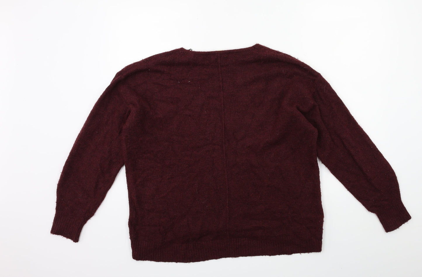 H&M Womens Red  Knit Pullover Jumper Size S