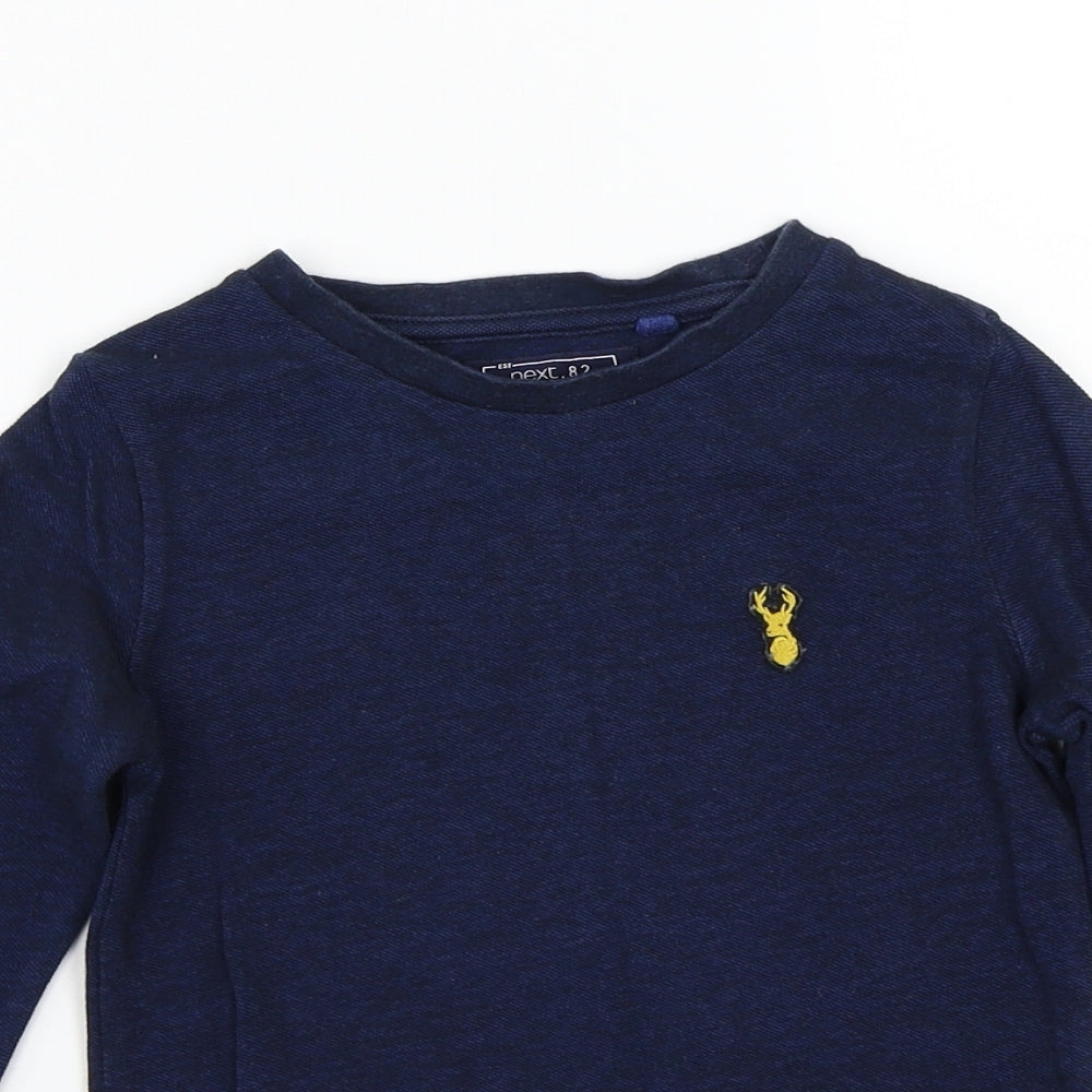 Nutmeg Boys Blue  Rayon Basic T-Shirt Size 4 Years