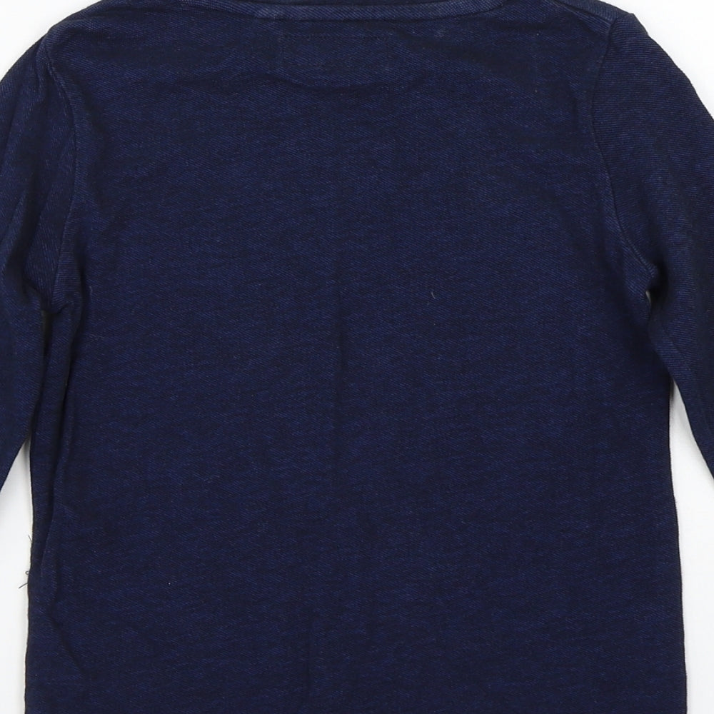 Nutmeg Boys Blue  Rayon Basic T-Shirt Size 4 Years