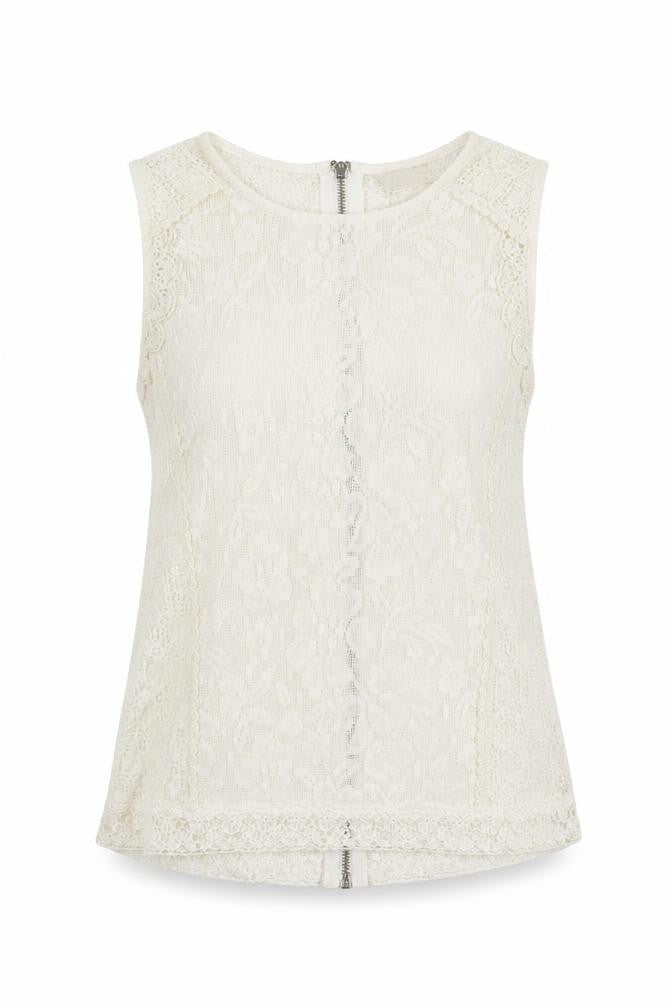 New Look Womens Ivory   Basic T-Shirt Size 8