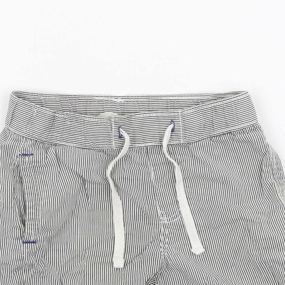 H&M Boys Grey Striped  Bermuda Shorts Size 4 Years