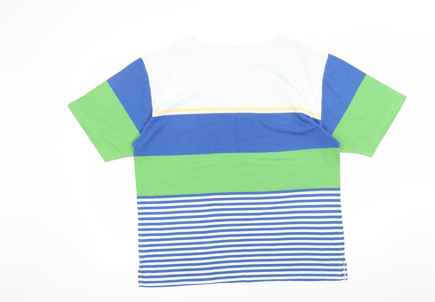 Para Mens Multicoloured Striped Jersey  T-Shirt Size M