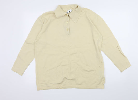 Gerry Weber Womens Yellow  Knit Pullover Jumper Size 18