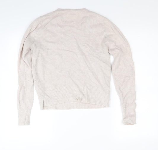 Preworn Womens Beige  Knit Pullover Jumper Size S
