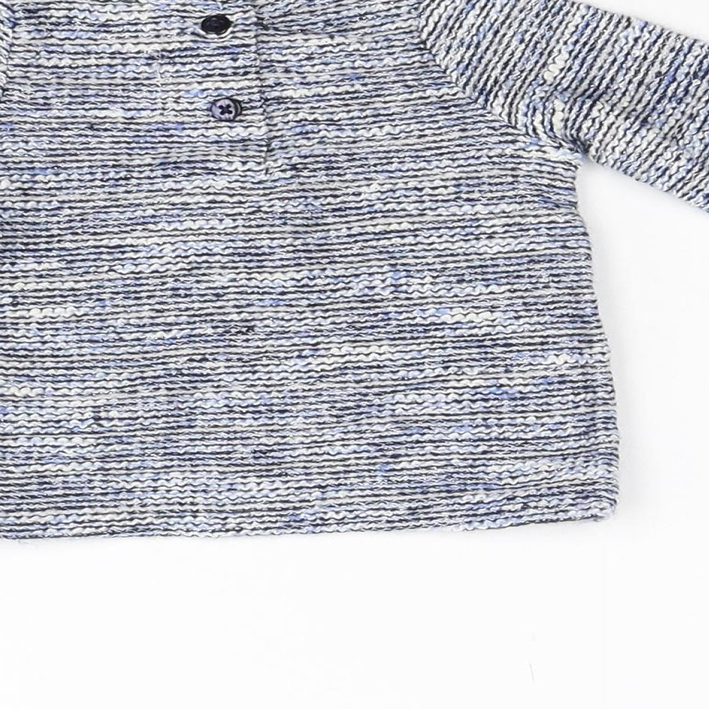 Primark Baby Blue  Knit Pullover Jumper Size 0-3 Months  - Loverly