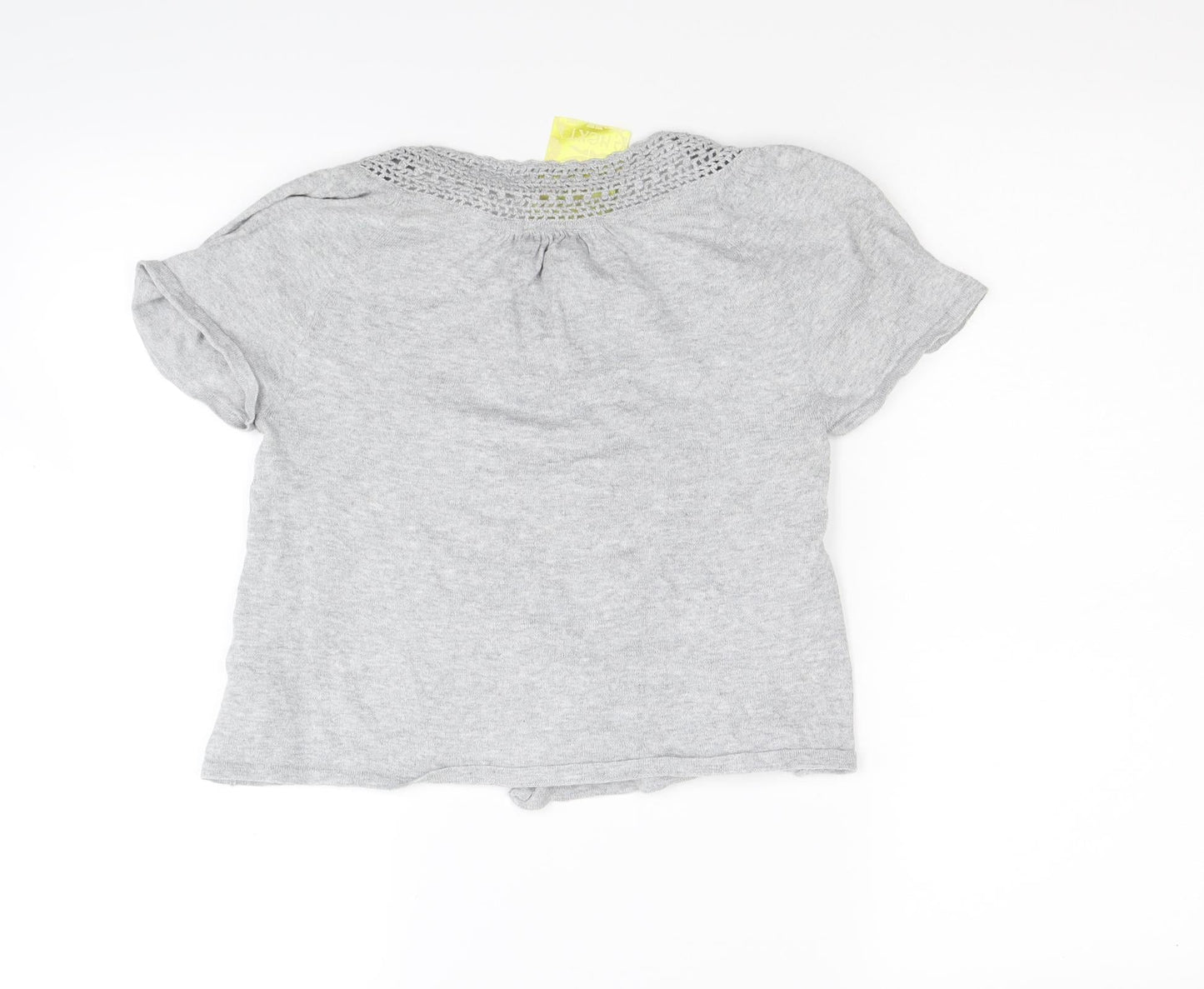 NEXT Womens Grey   Wrap Jumper Size 8