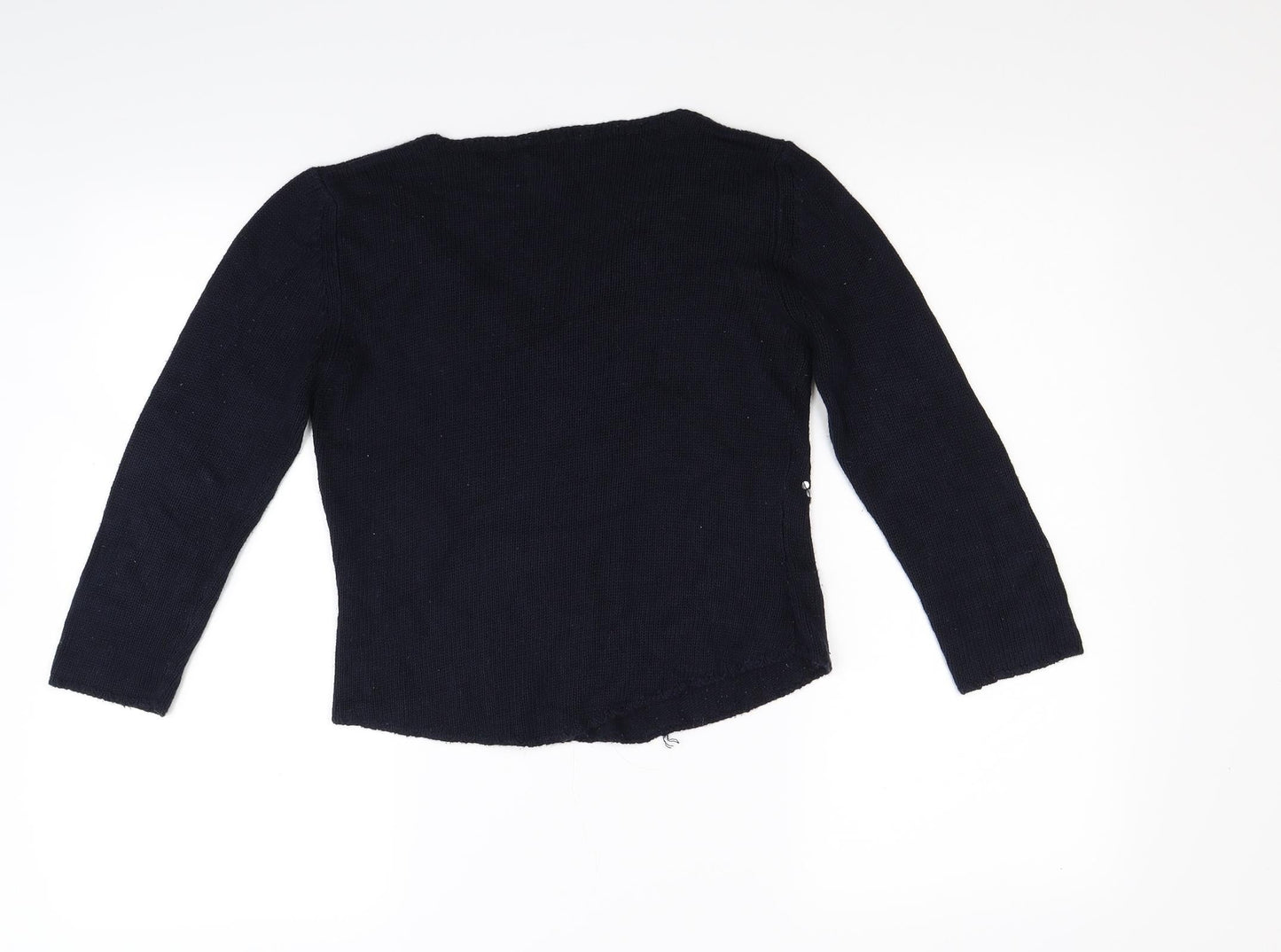 Alterna Womens Blue  Knit Pullover Jumper Size XS