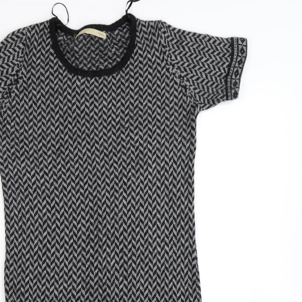 Sfera Womens Grey  Rayon Jumper Dress  Size S
