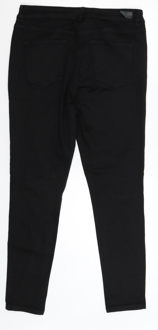 NEXT Womens Black  Denim Skinny Jeans Size 32 in L28 in