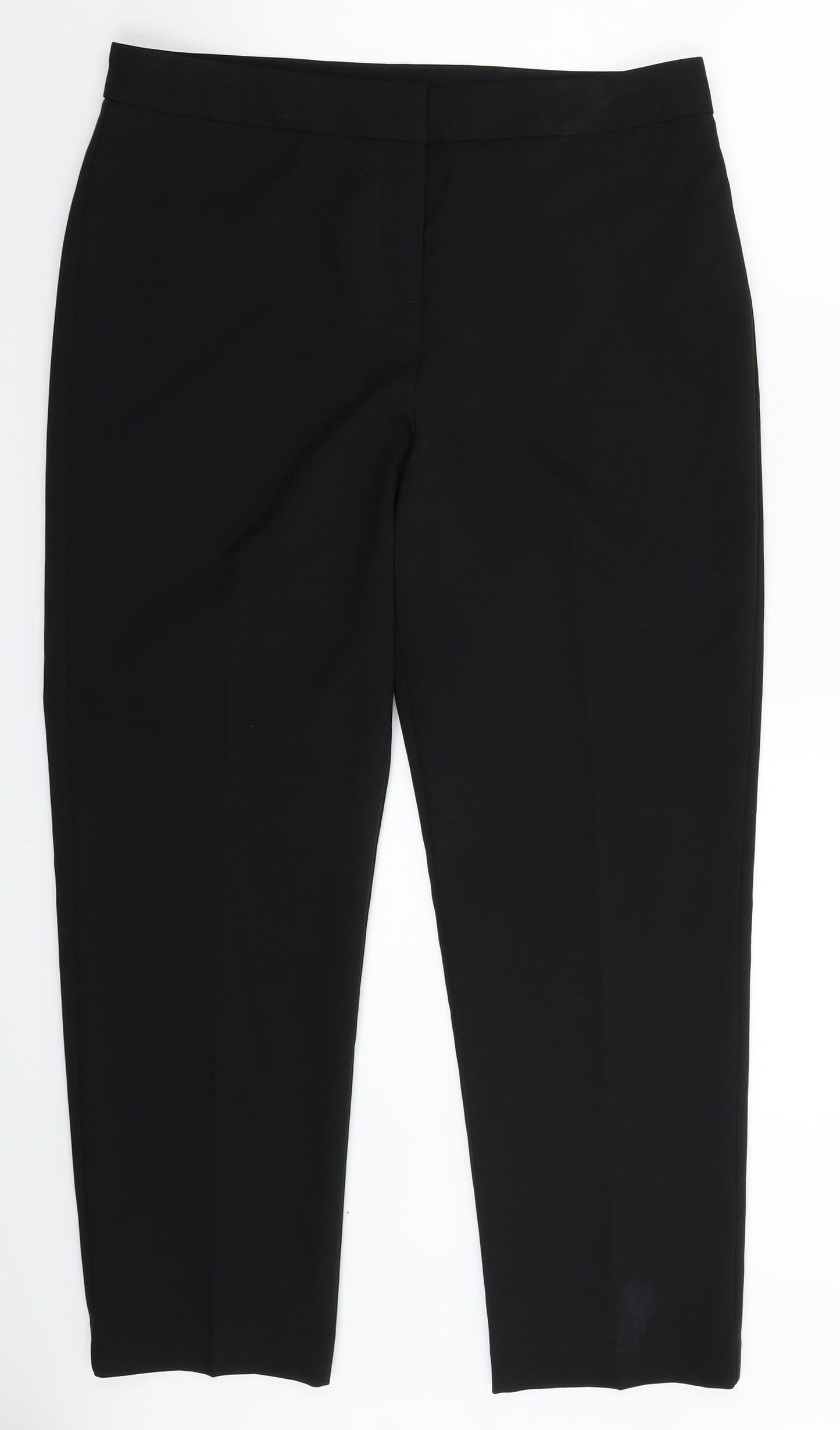 Papaya Womens Black   Dress Pants Trousers Size 12 L27 in