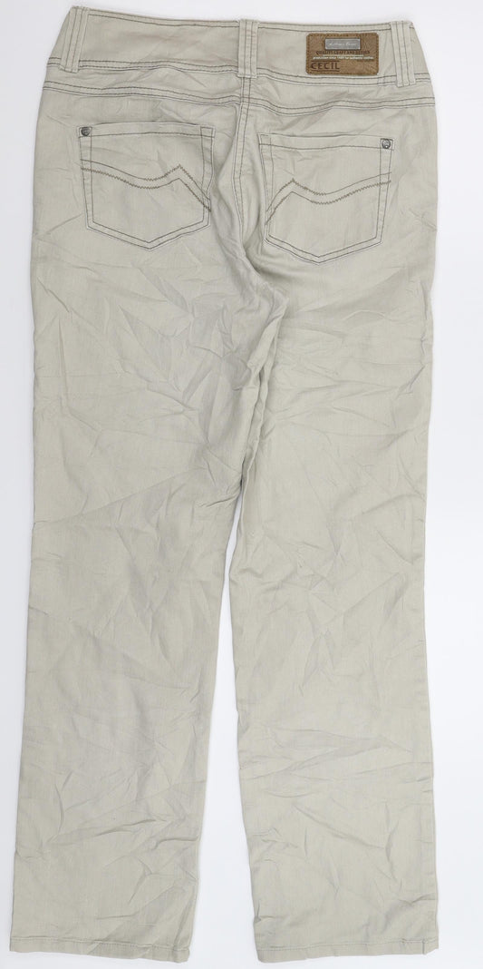 Cecil Womens Grey  Denim Straight Jeans Size 31 in L31 in