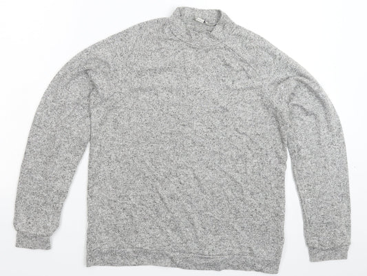 River Island Girls Grey  Knit Pullover Jumper Size 11-12 Years