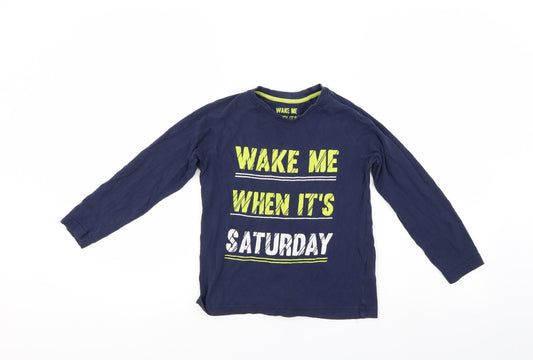 Matalan Boys Blue    Pyjama Top Size 9 Years