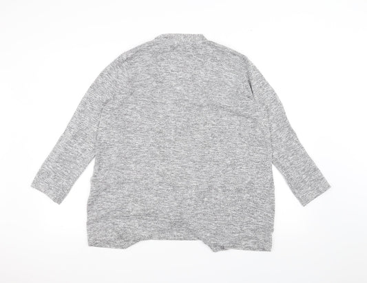 Papaya Womens Grey   Cardigan Jumper Size 14