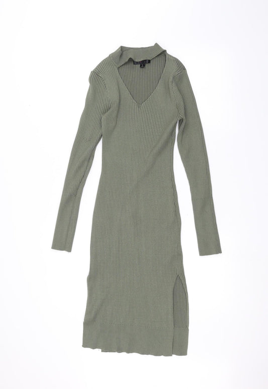LU love NYC Womens Green   A-Line  Size L