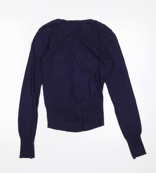 New Look Womens Purple   Cardigan Jumper Size 8