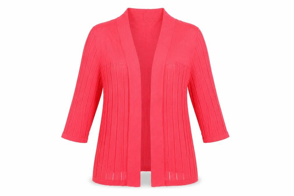 Bonmarché Womens Pink Cardigan Jumper Size M