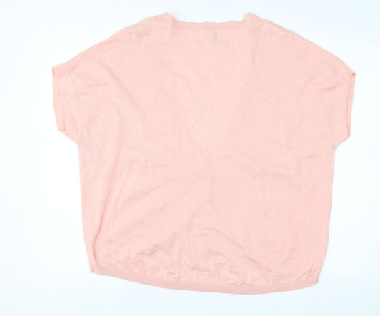 Matalan Womens Pink   Cardigan Jumper Size L