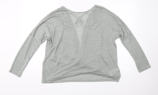 Debenhams Womens Grey   Jersey Blouse Size 16
