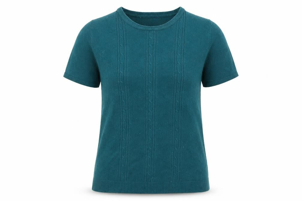 Pure & Natural Womens Blue   Jersey T-Shirt Size 14