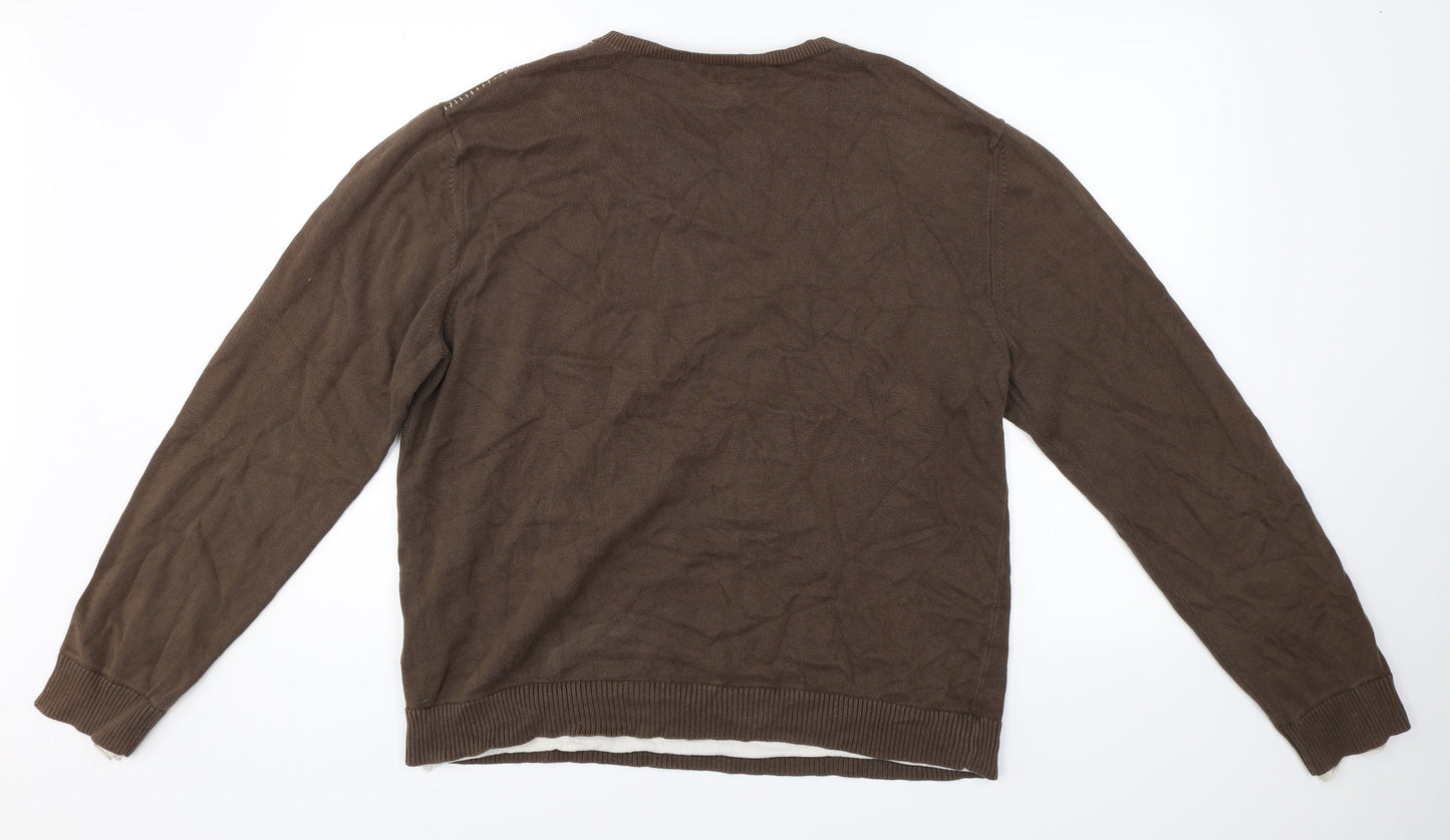 Urban Stone Womens Brown   Pullover Jumper Size XL