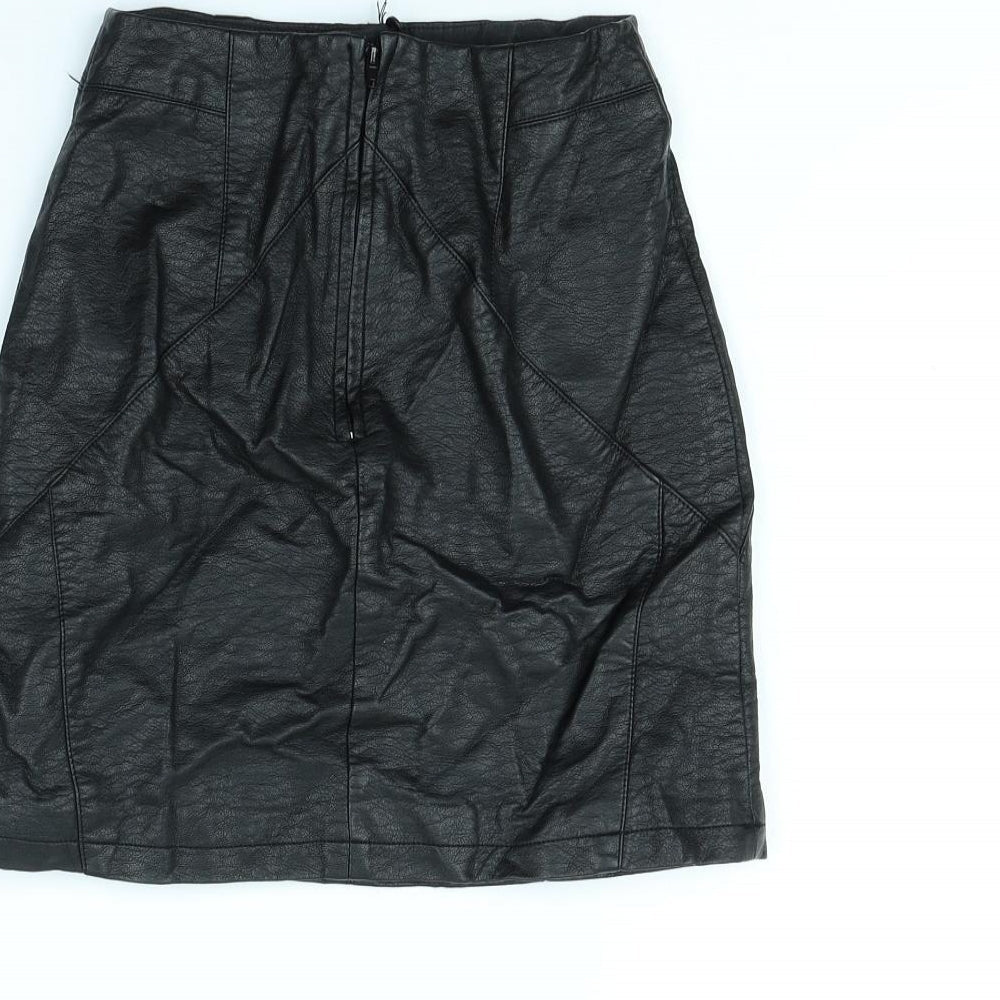 Divded Womens Black   Mini Skirt Size 6