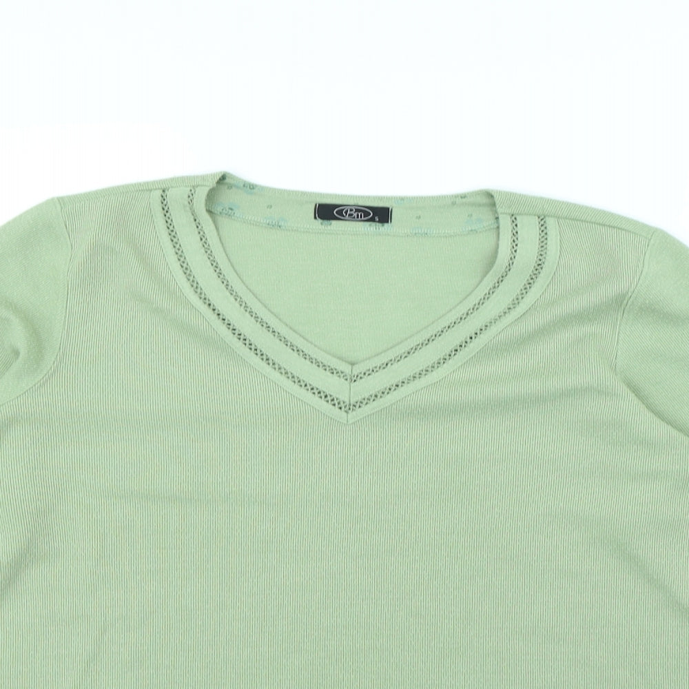bm  Womens Green   Pullover Jumper Size S