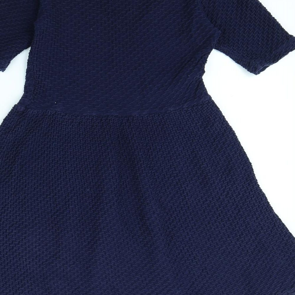 Dorothy Perkins Womens Blue   Fit & Flare  Size 8