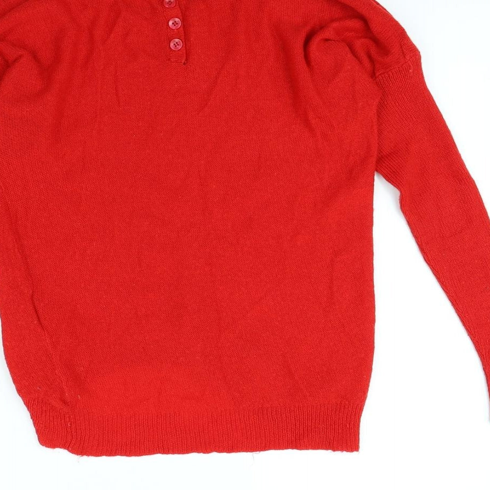 VERO MODA Womens Red   Pullover Jumper Size S