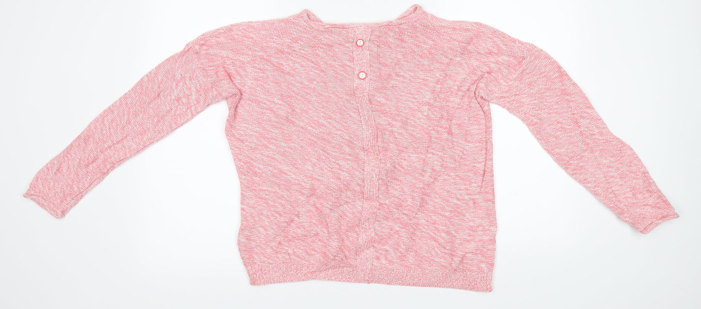 New Look Womens Pink  Knit Pullover Jumper Size S