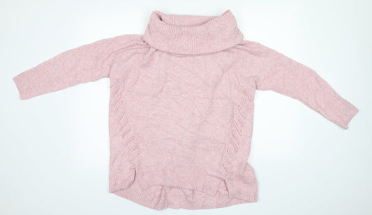 Miss Selfridge Womens Pink  Knit Pullover Jumper Size 10