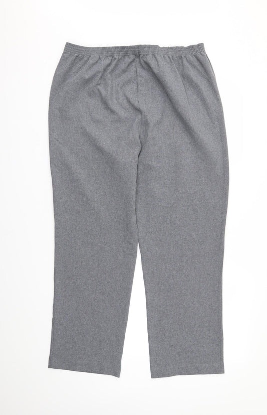 Bonmarché Womens Grey   Trousers  Size 16 L26 in