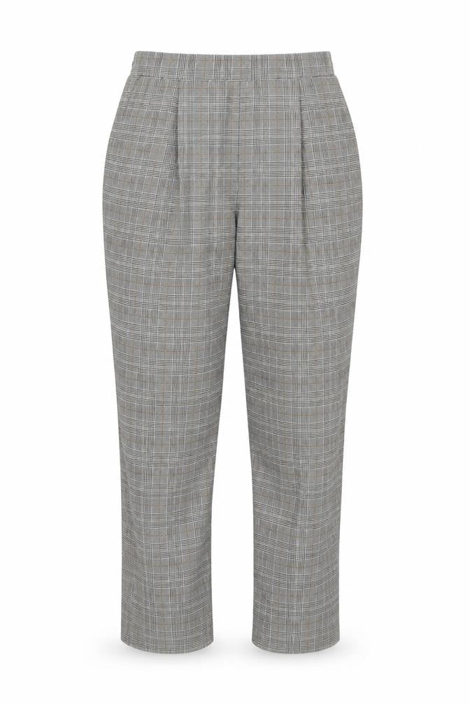 New Look Womens Green Plaid  Trousers  Size 10 L24 in