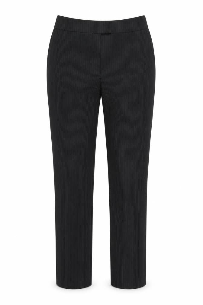 Papaya Womens Black Striped  Trousers  Size 12 L29 in