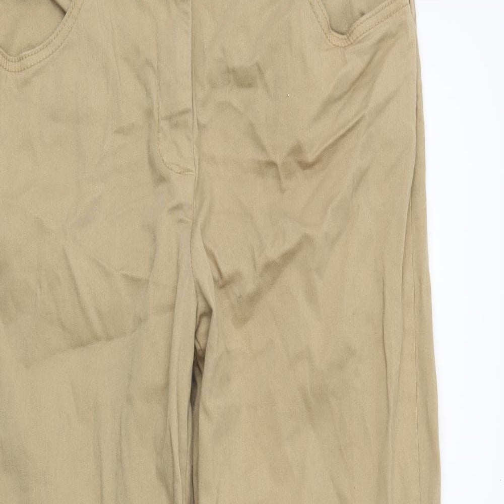 Preworn Womens Beige   Chino Trousers Size 14 L23 in