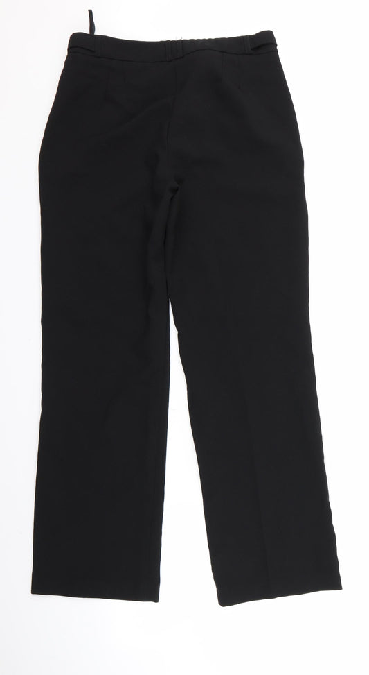 Peacocks Womens Black   Trousers  Size 10 L29 in
