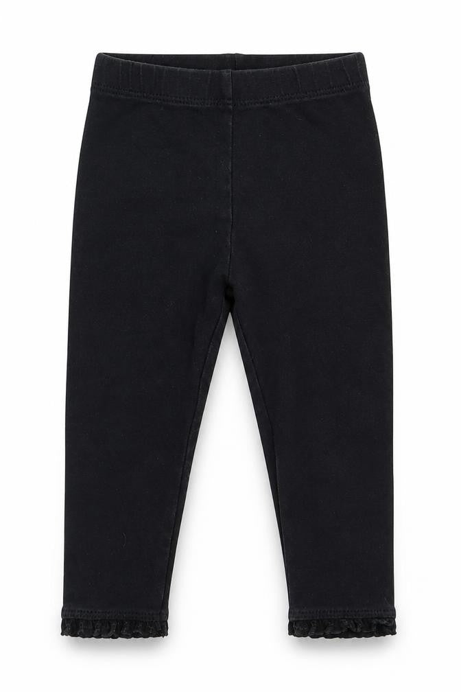 Next Girls Black   Track Pants Trousers Size 9 Months