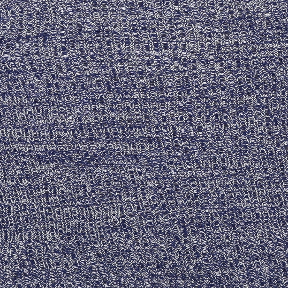 M&Co Womens Blue Herringbone  Pullover Jumper Size 12