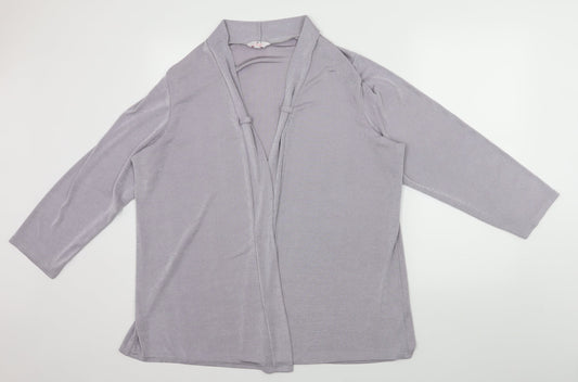 Julipa Womens Purple   Cardigan Jumper Size M