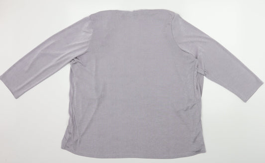 Julipa Womens Purple   Cardigan Jumper Size M