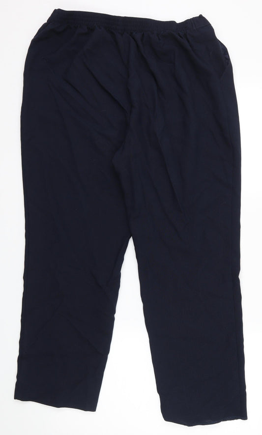 M&S Womens Blue   Trousers  Size 16 L26 in