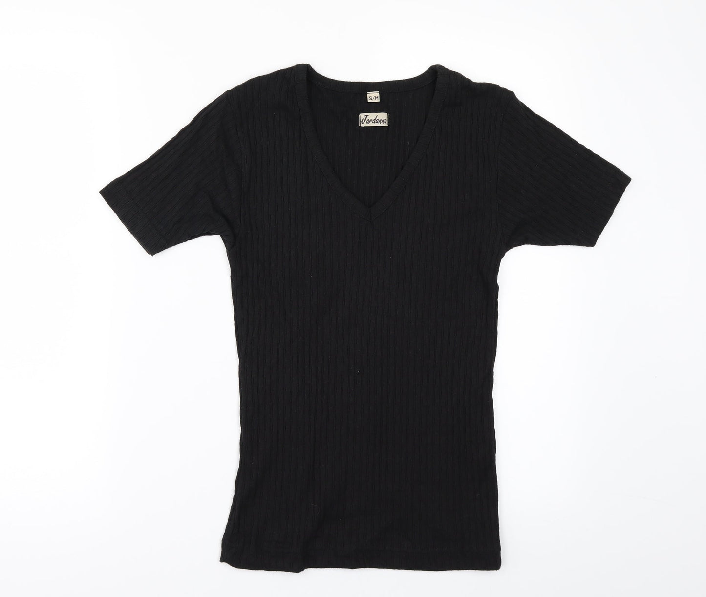 JORDANA Womens Black   Basic T-Shirt Size M
