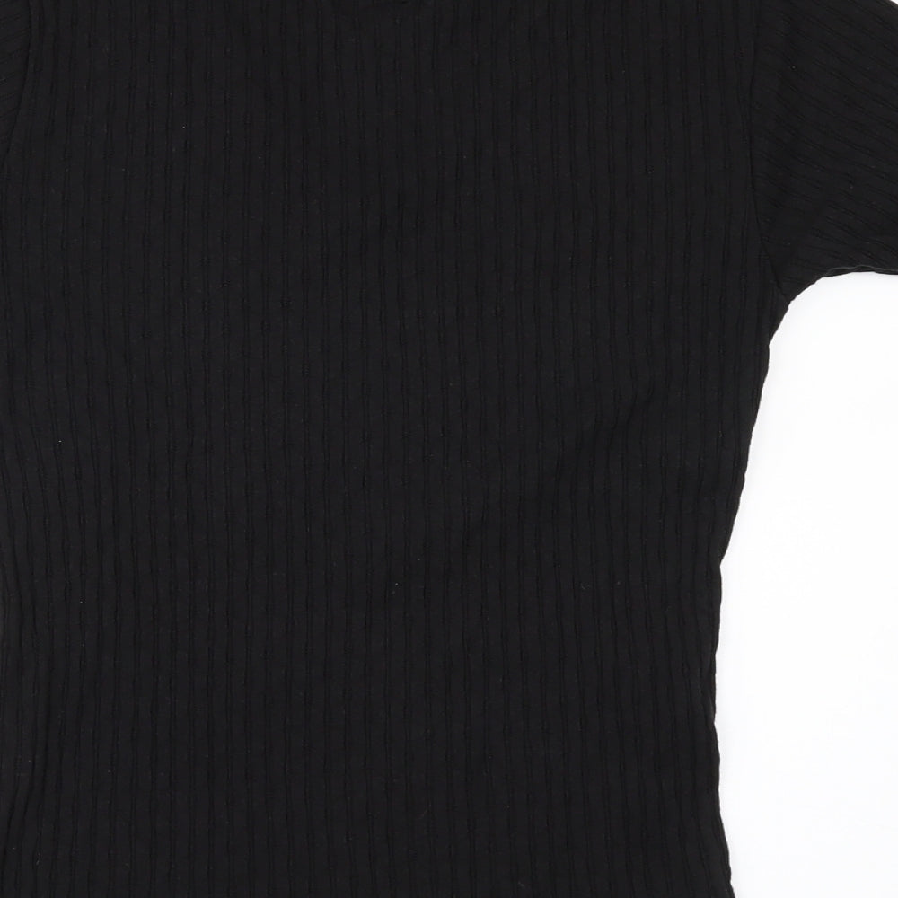 JORDANA Womens Black   Basic T-Shirt Size M