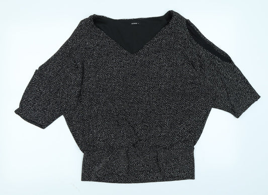 Roman Womens Black   Basic T-Shirt Size 12