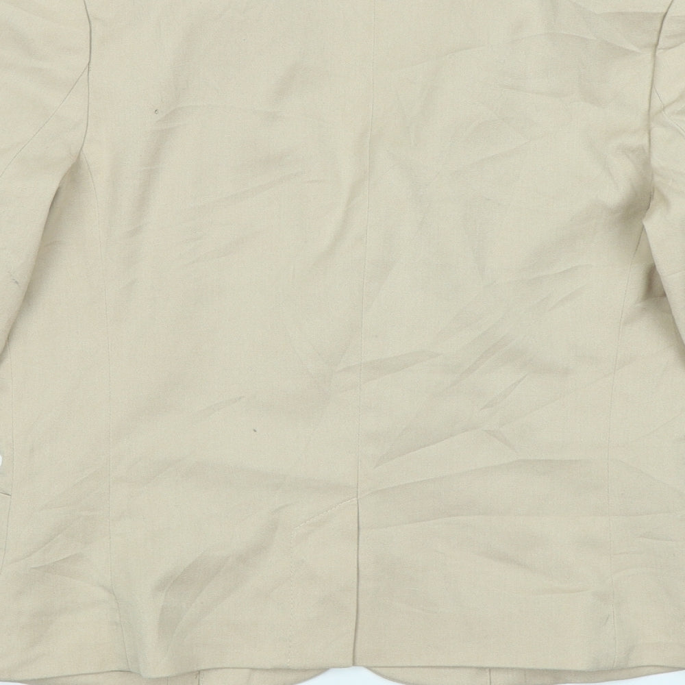 Divided Womens Beige   Jacket Blazer Size 12