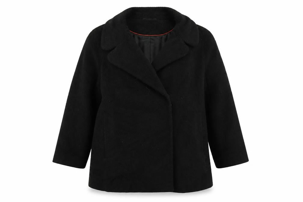 Marks & Spencer Collection Womens Black   Overcoat Coat Size 14
