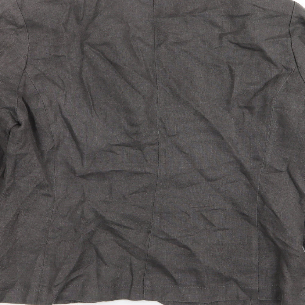 SAMARTINO Womens Grey   Pullover Jumper Size 14  - BUTTON UP