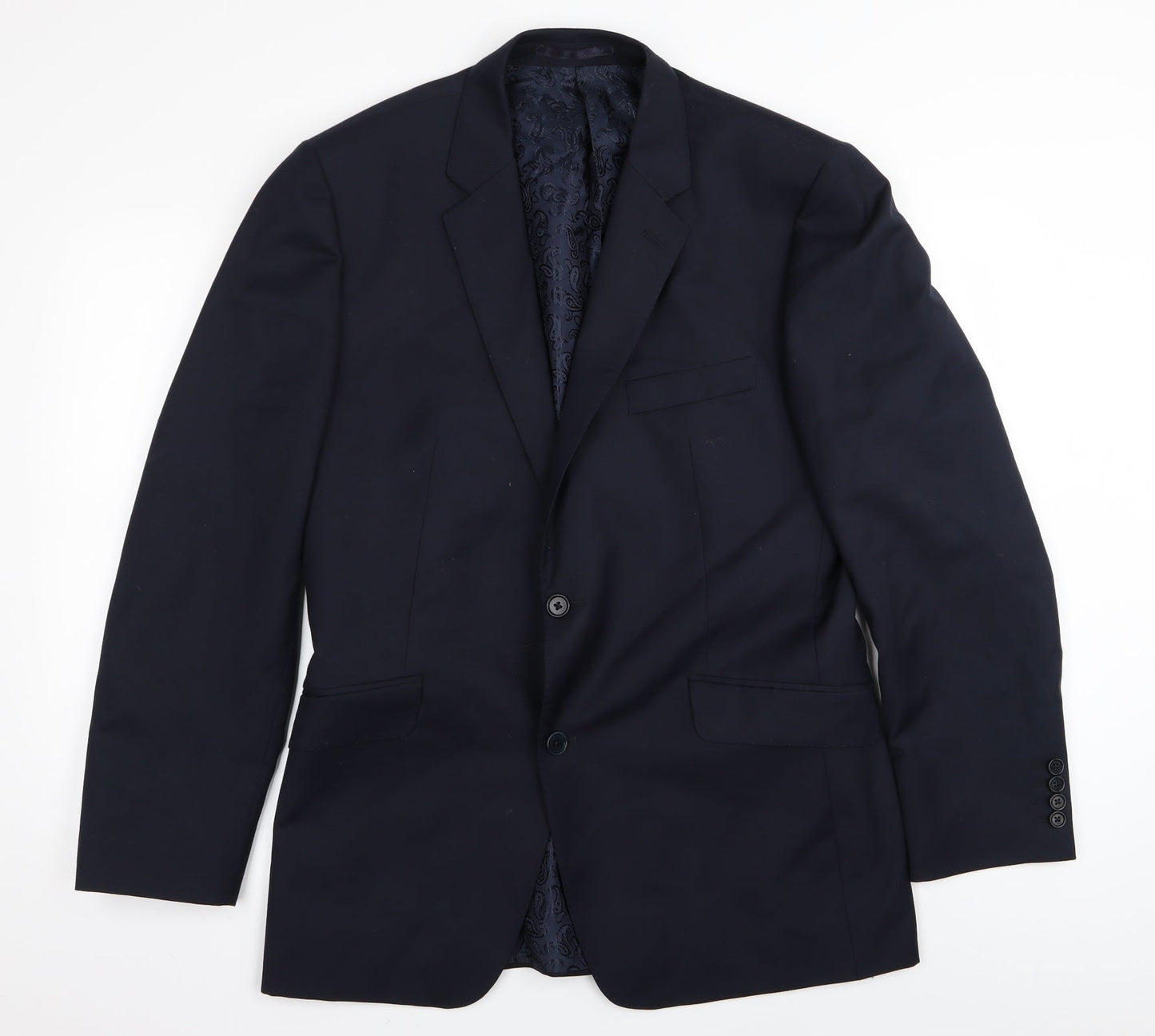 t flood Mens Blue   Jacket Blazer Size 38